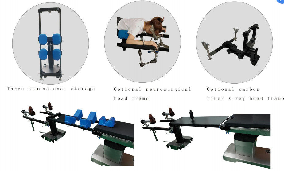 Black Spine Frame Spinal Operation Posture Support Adjustable Height Operation Table Accessories