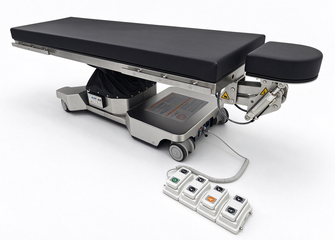 Ophthalmology Electrical Hydraulic Stainless Steel Operating Table  Factory Price with Adjustable Lifting Height